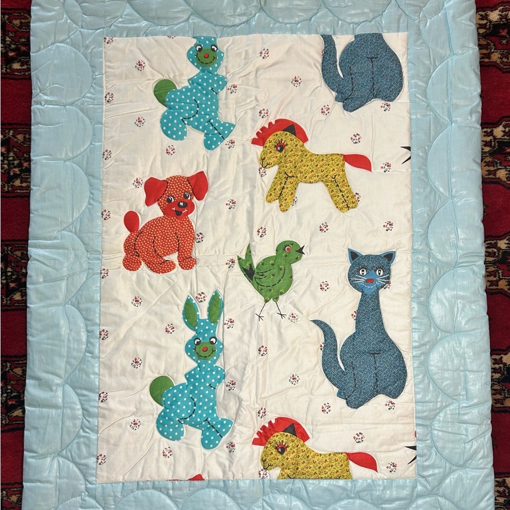Colorful Animal Print Quilt